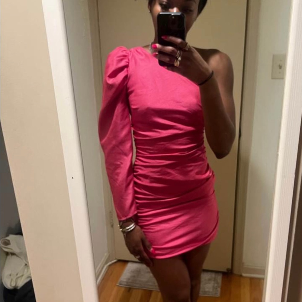 Aritzia one shoulder dress